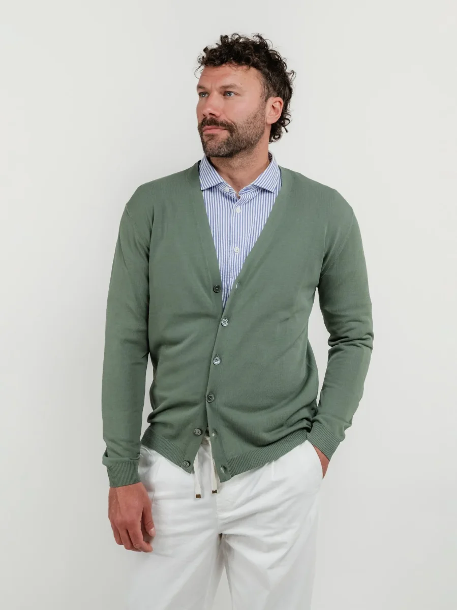 CARDIGAN COLOR SALVIA