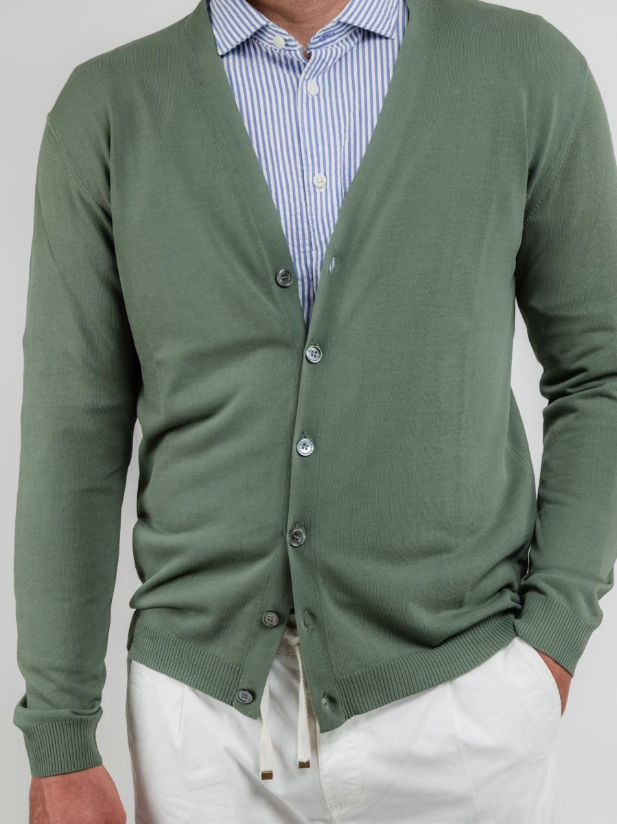 CARDIGAN COLOR SALVIA - immagine 6