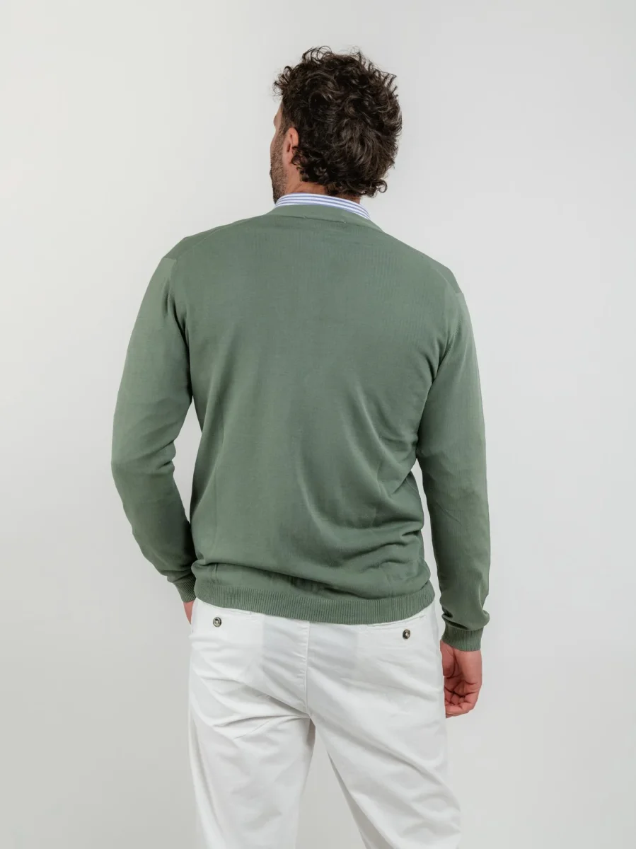 CARDIGAN COLOR SALVIA - immagine 4