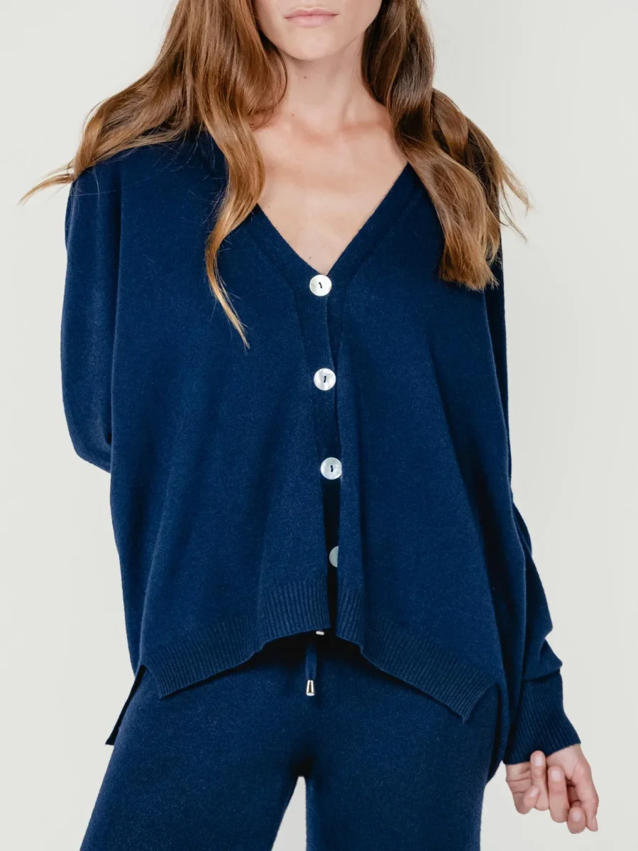 CARDIGAN CON BOTTONI BLU - immagine 5