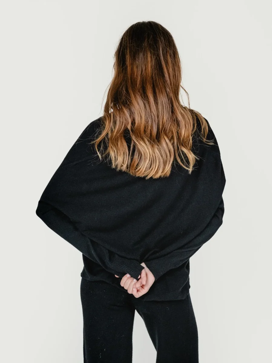 CARDIGAN CON BOTTONI NERO - immagine 4