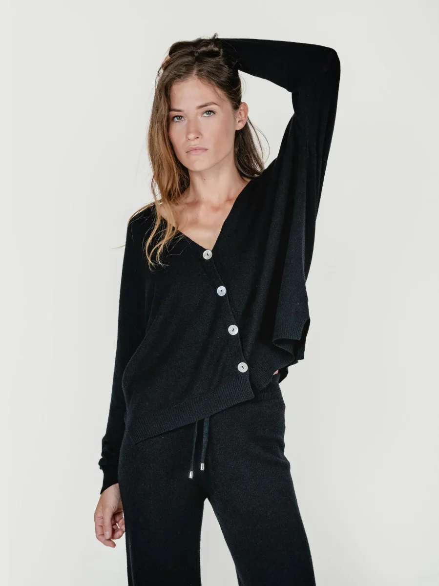 CARDIGAN CON BOTTONI NERO