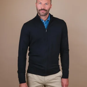 CARDIGAN CON ZIP NERO