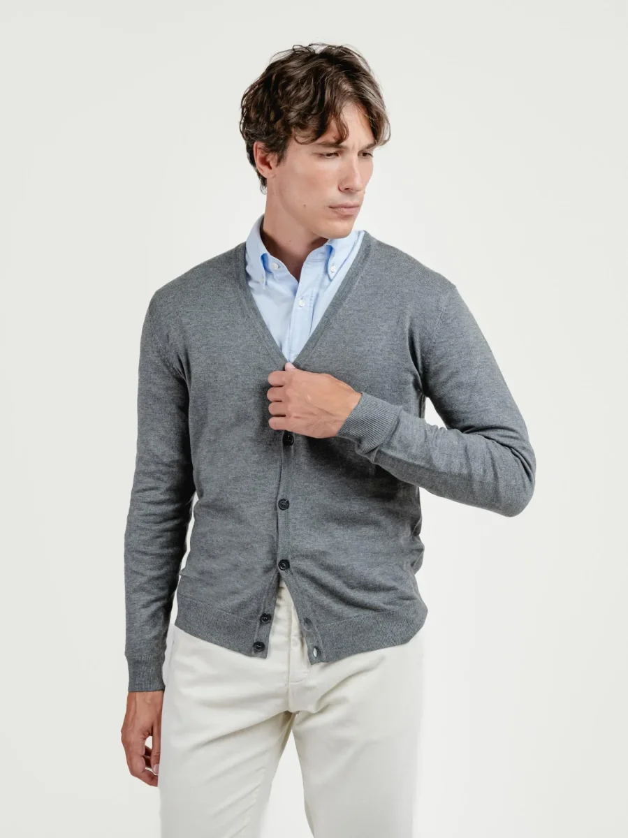 CARDIGAN GRIGIO ANTRACITE