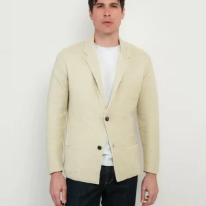 CARDIGAN IN COTONE BEIGE