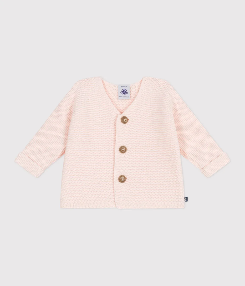 CARDIGAN in maglia di cotone neonato