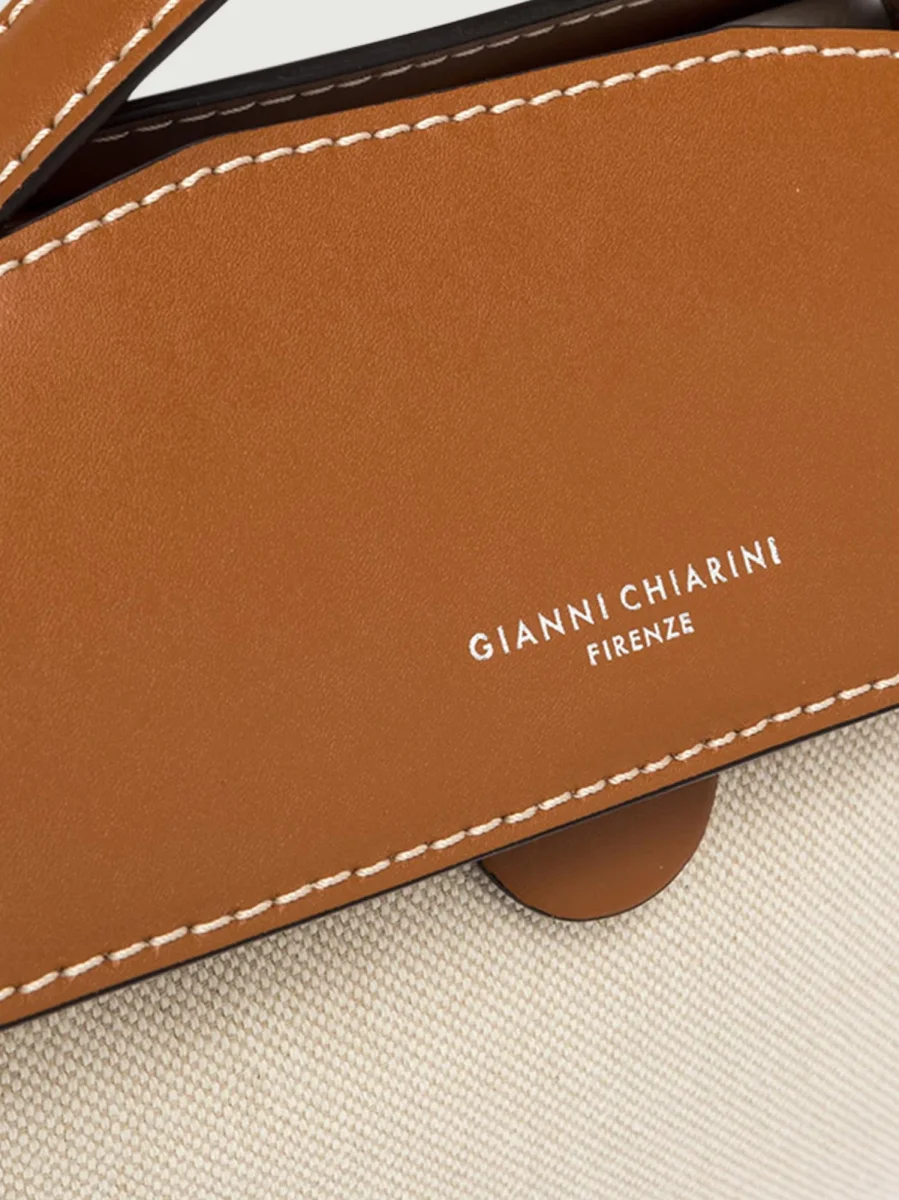 CARTELLA CLIO IN TESSUTO E PELLE CARAMELLO - immagine 6