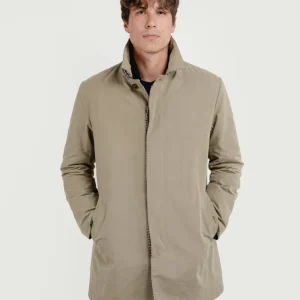 CAR COAT IMPERMEABILE BRANDO COLOR FANGO