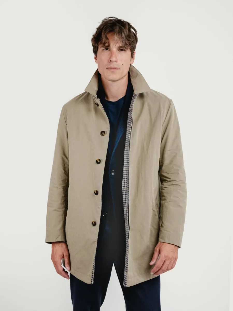 CAR COAT IMPERMEABILE BRANDO COLOR FANGO - immagine 8