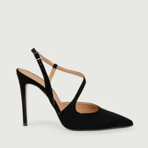 CHANEL A PUNTA IN CAMOSCIO NERO