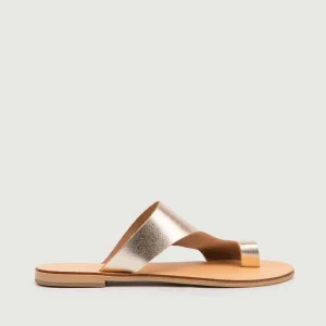 CIABATTINA INFRADITO IN PELLE ORO