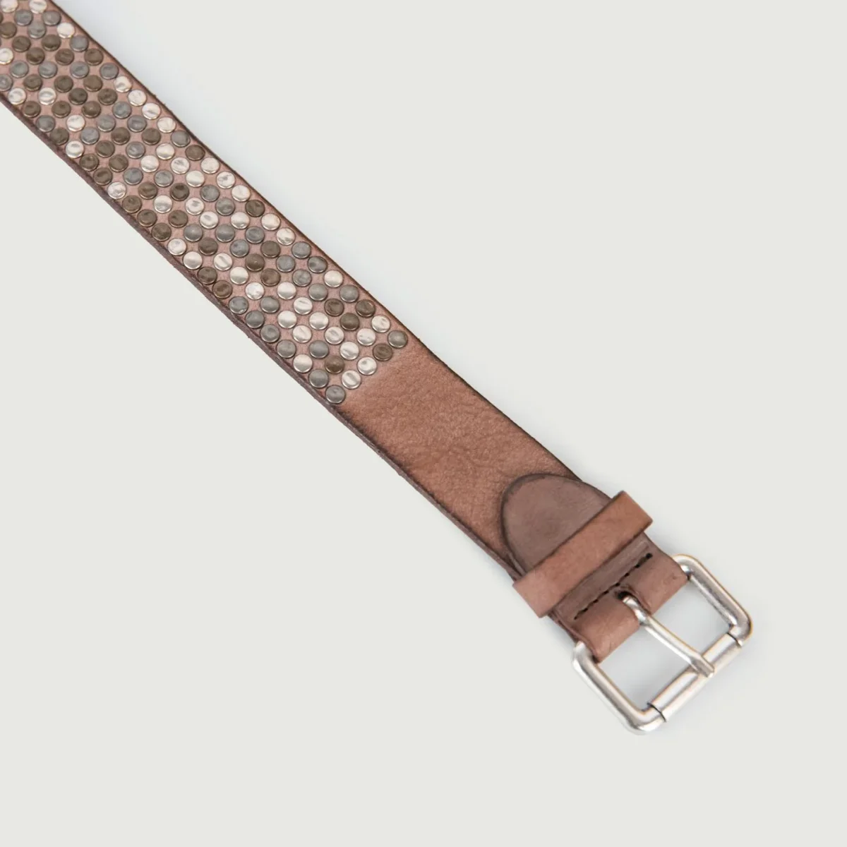 CINTURA IN PELLE CON BORCHIE - immagine 4