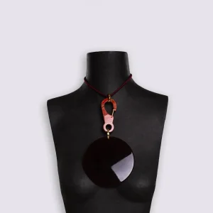 COLLANA CON MAXI MOSCHETTONE E CINTURINO ELASTICO