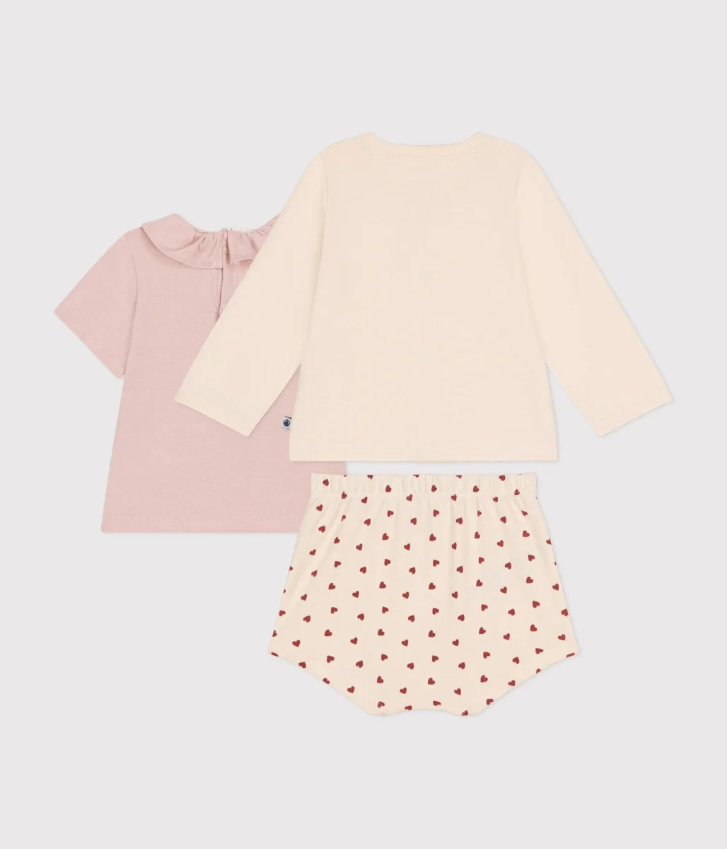 COMPLETO 3 PEZZI BEBÈ IN JERSEY LEGGERO - immagine 4