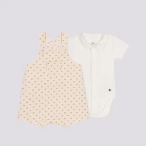 COMPLETO SALOPETTE IN FELPA LEGGERA BEBÈ