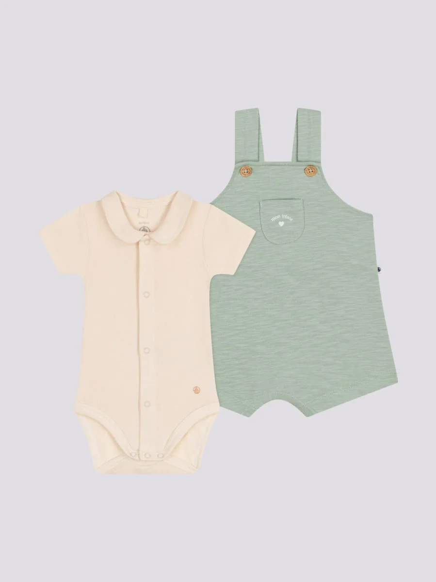 COMPLETO SAOPETTE BEBè IN JERSEY FIAMMATO