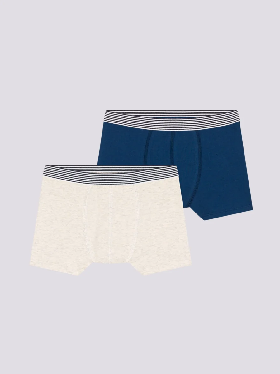 CONFEZIONE DA 2 BOXER RAGAZZO IN COTONE ED ELASTAM