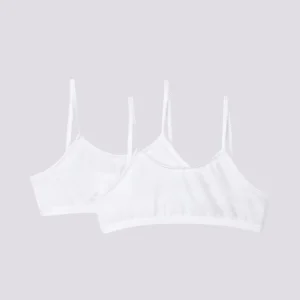 CONFEZIONE DA 2 BRASSIÈRE BIANCHE BAMBINA