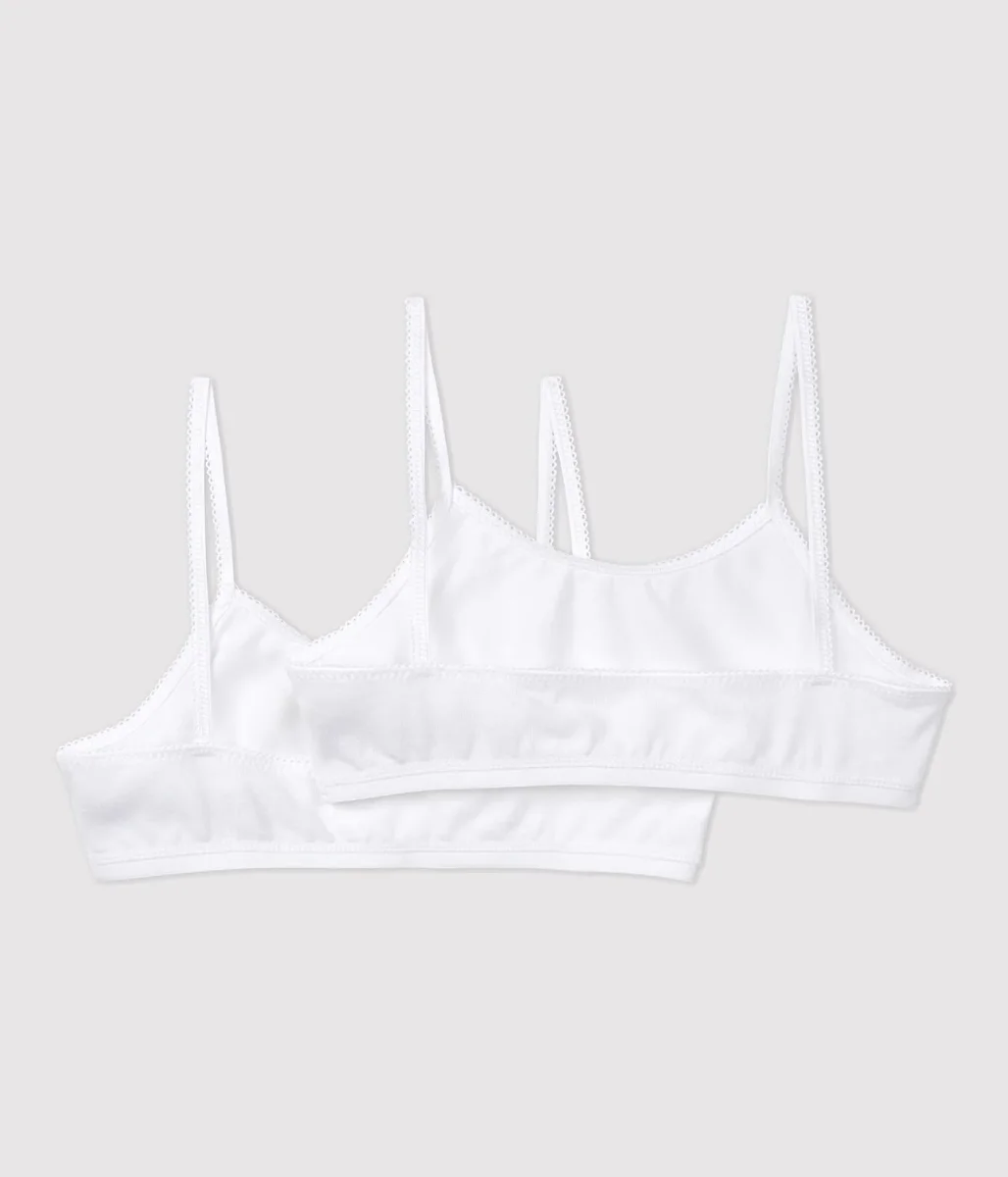 CONFEZIONE DA 2 BRASSIÈRE BIANCHE BAMBINA - immagine 4