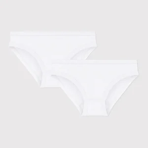 CONFEZIONE DA 2 SLIP BIANCHI BAMBINA