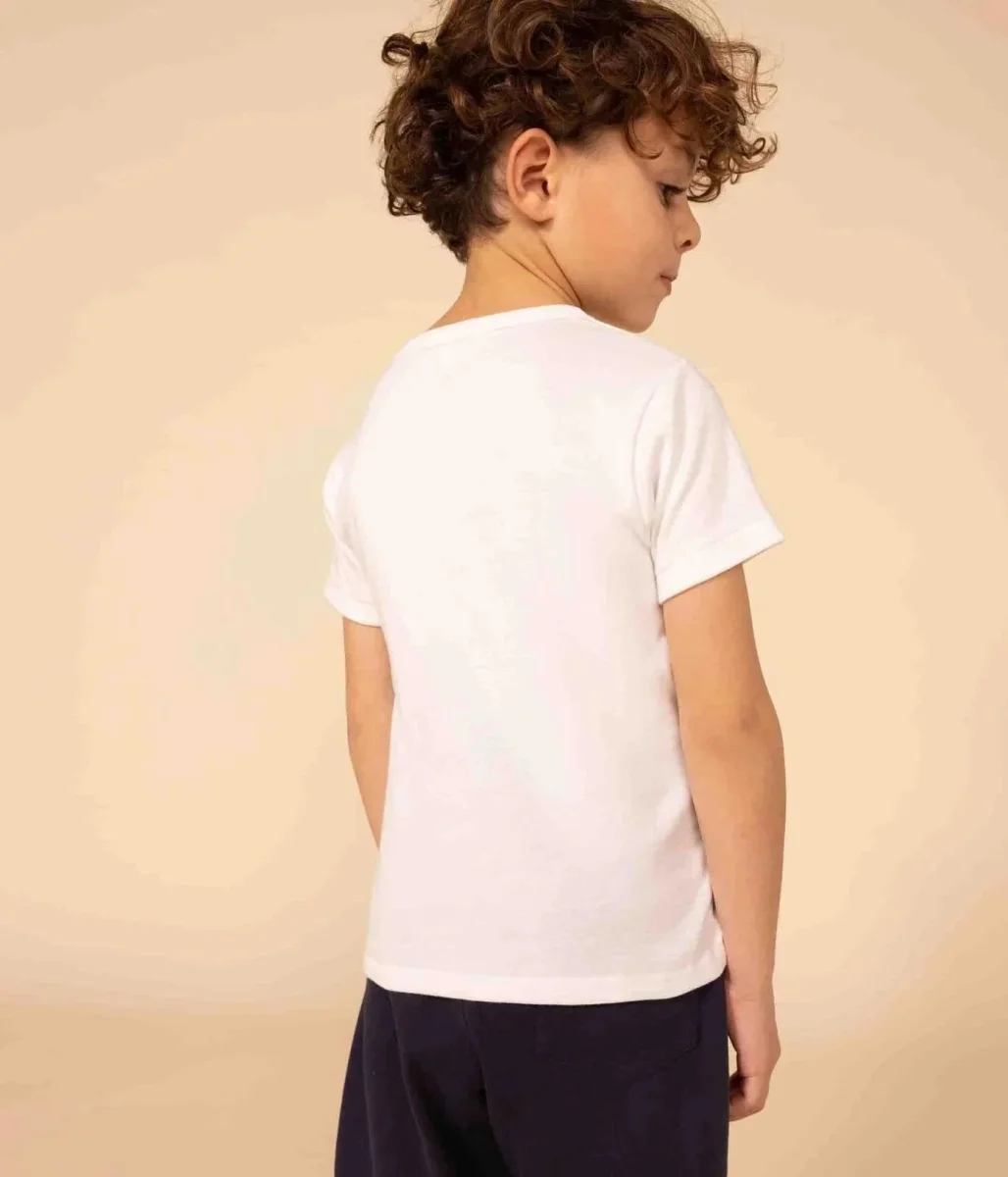 CONFEZIONE DA 2 T-SHIRT MANICA CORTA BIANCHE BAMBINO - immagine 6