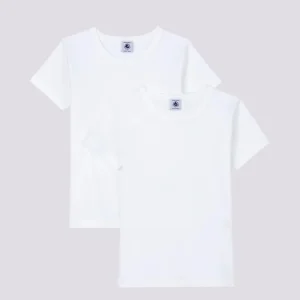 CONFEZIONE DA 2 T-SHIRT MANICA CORTA BIANCHE BAMBINO