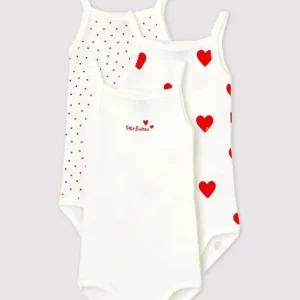 CONFEZIONE DA 3 BODY CON SPALLINE BEBÈ