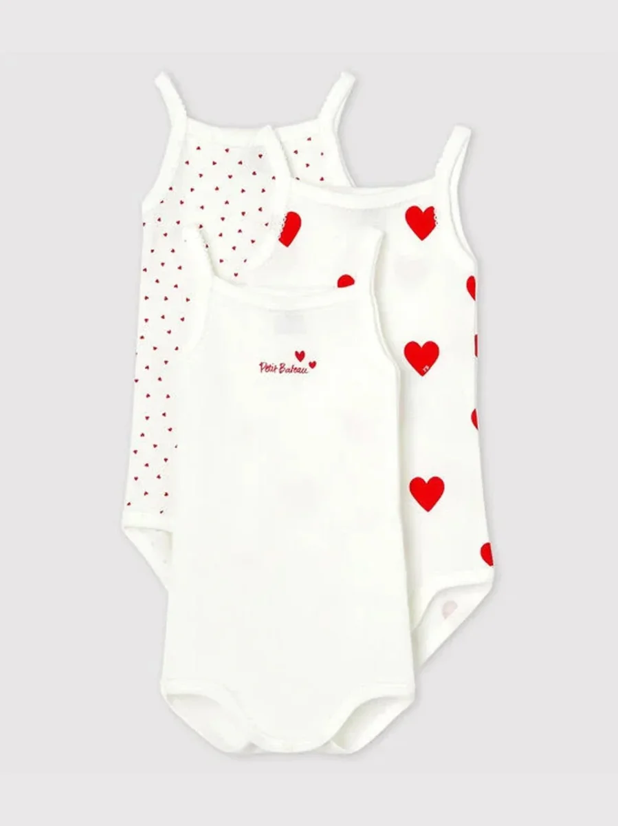 CONFEZIONE DA 3 BODY CON SPALLINE BEBÈ