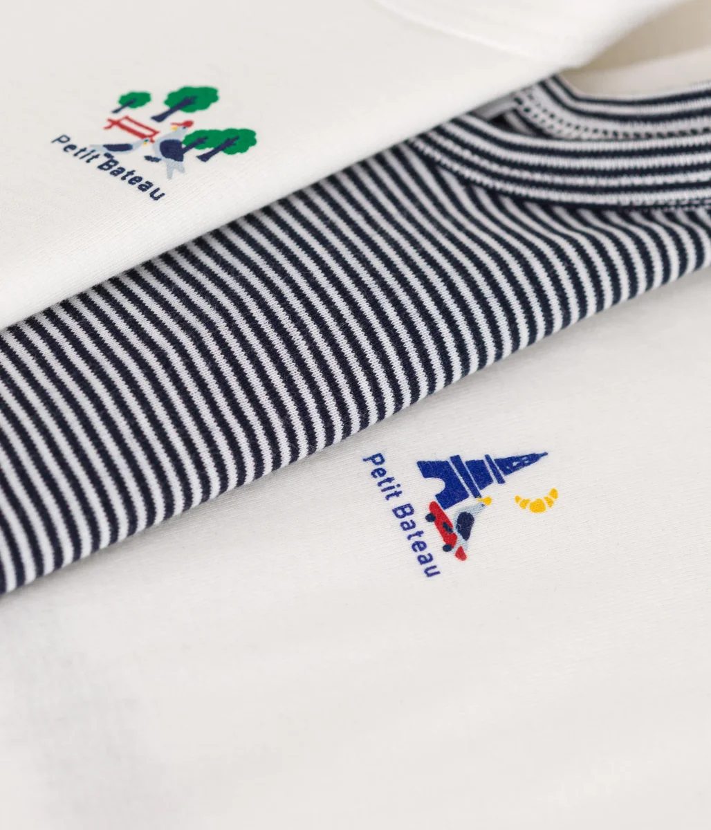 CONFEZIONE DA 3 BODY SENZA MANICHE BEBÈ IN COTONE - immagine 3