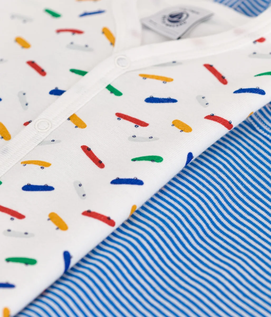 CONFEZIONE DI 2 TUTE CORTE IN COTONE BEBÈ - immagine 3