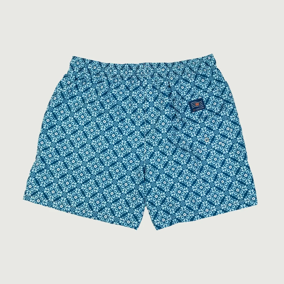 COSTUME AZZURRO IN FANTASIA MAIOLICA - immagine 3