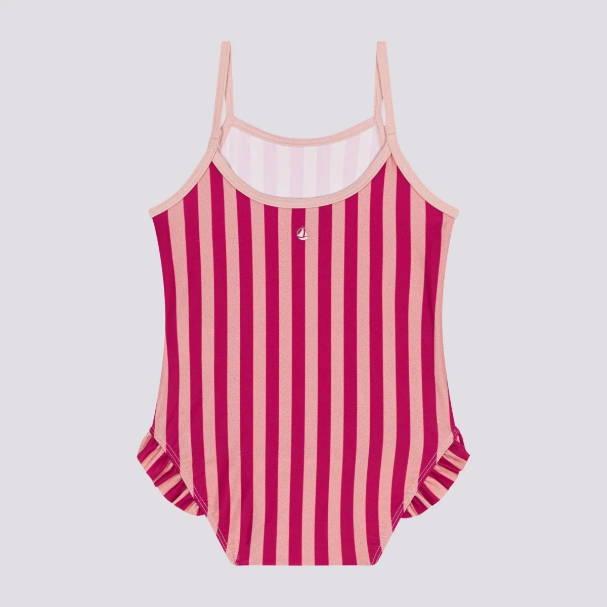 COSTUME DA BAGNO A RIGHE ROSA BEBÈ - immagine 4