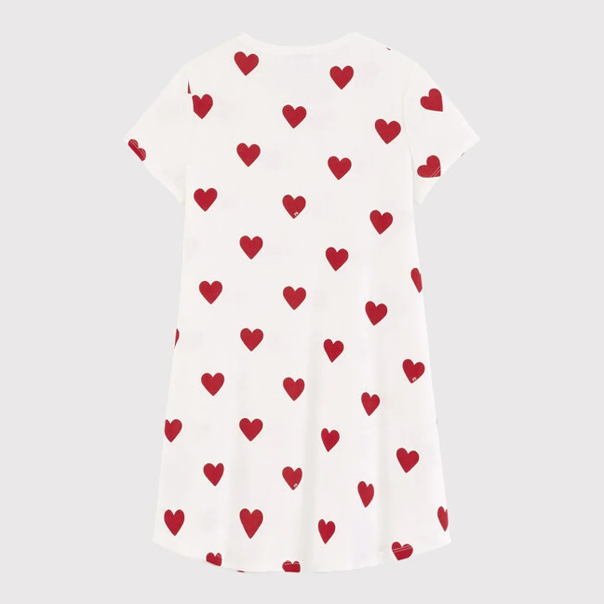 Camicia Da Notte Bambina In Cotone Motivo Cuore - immagine 4