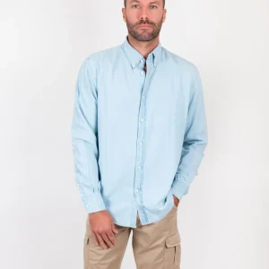 Camicia in denim chiaro button down