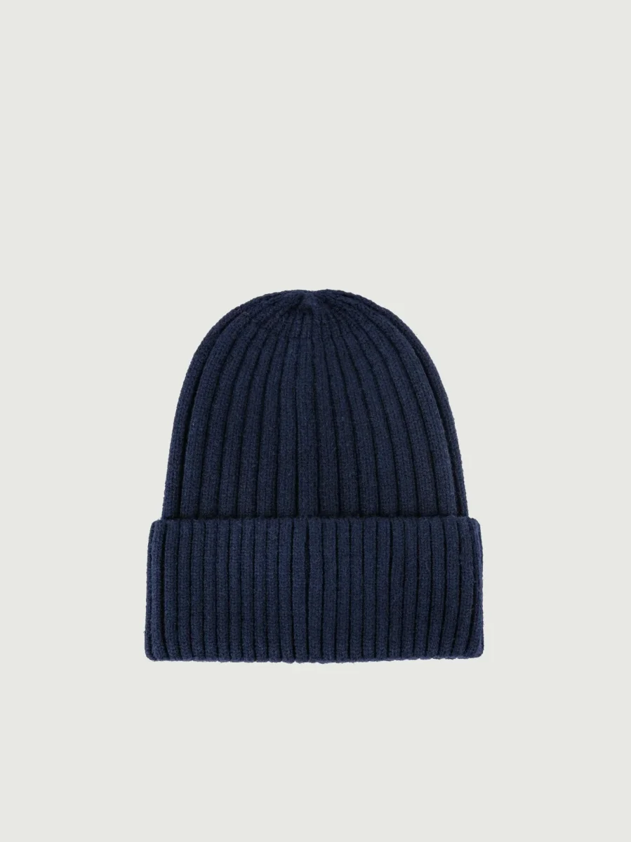 Cappellino blu a coste