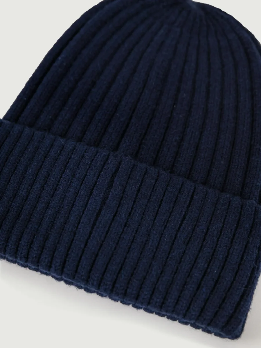 Cappellino blu a coste - immagine 3