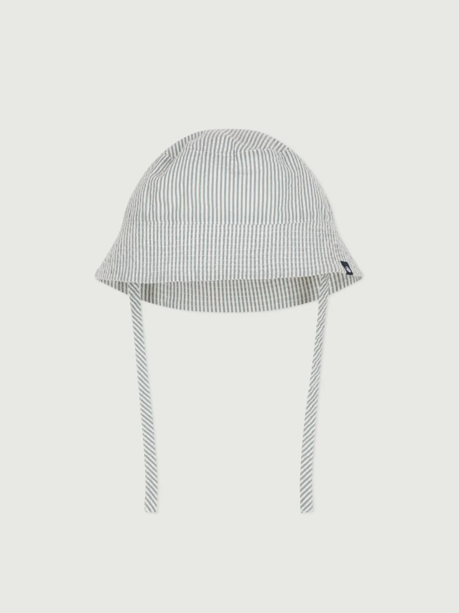 Cappellino con laccetti neonato
