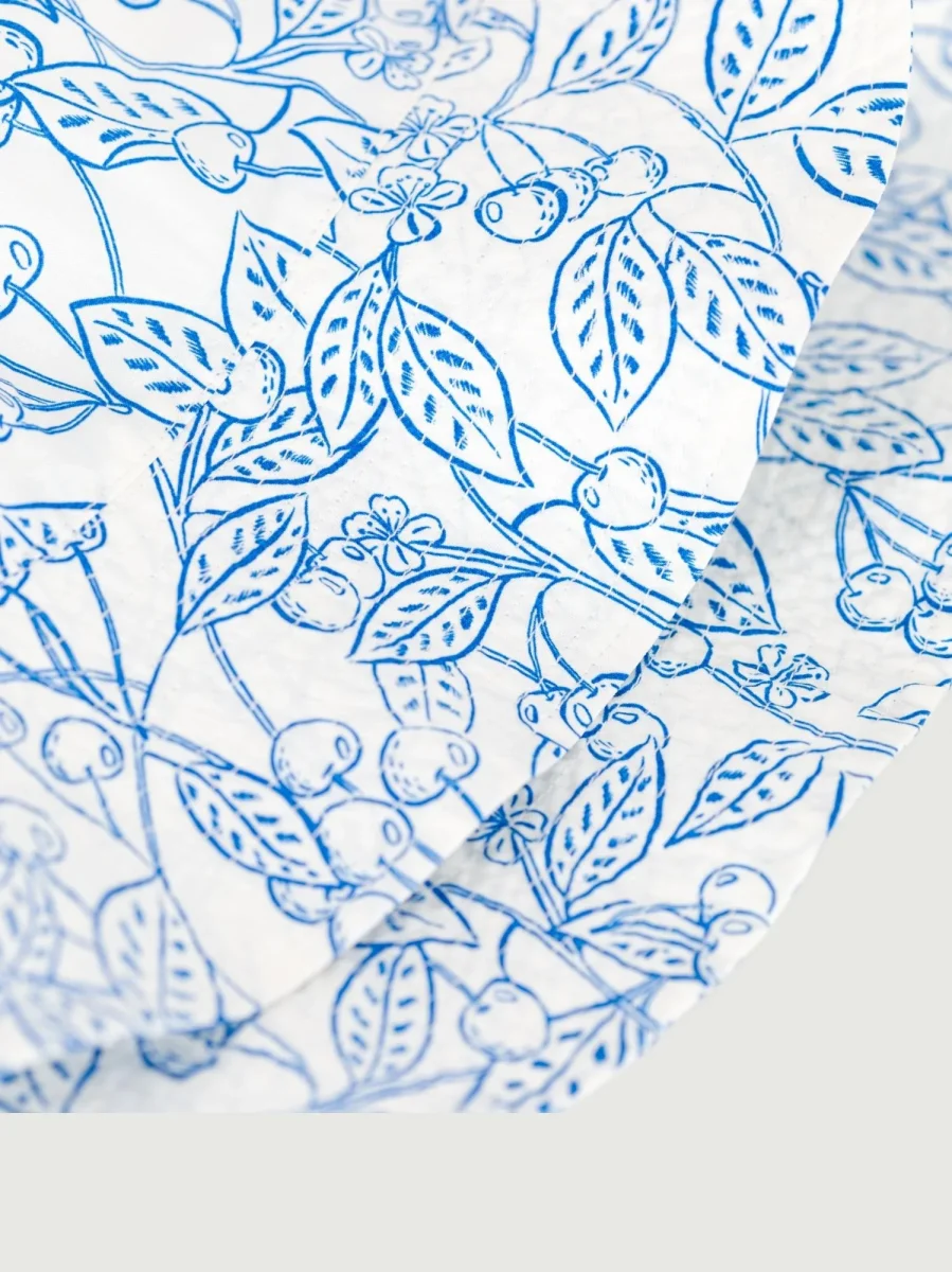 Cappello da pescatore con stampa floreale