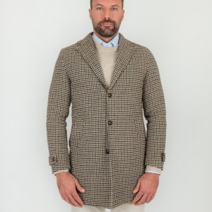 Cappotto monopetto pied de poule