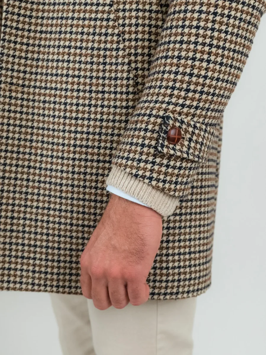 Cappotto monopetto pied de poule - immagine 7