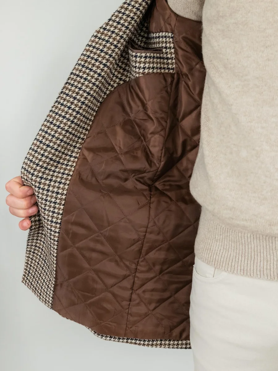 Cappotto monopetto pied de poule - immagine 6