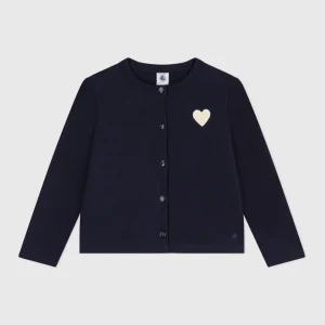 Cardigan in molleton bambina