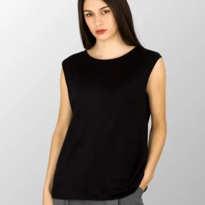 Top donna smanicato Barbara in Puro Lino
