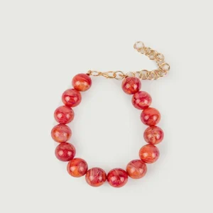 Collana Bubble in resina multicolor corallo