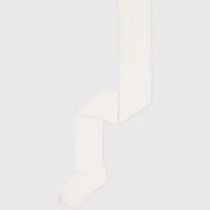 Collant in jersey di cotone bianco