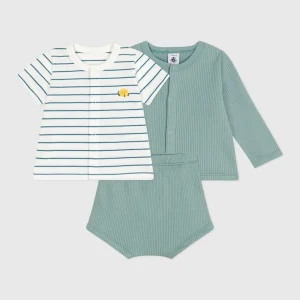 Completo bebè  tre pezzi in cotone