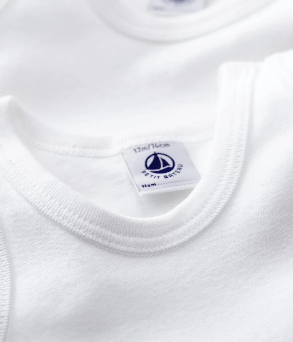 Confezione Da 2 Body Bianchi senza maniche Bebè - immagine 7