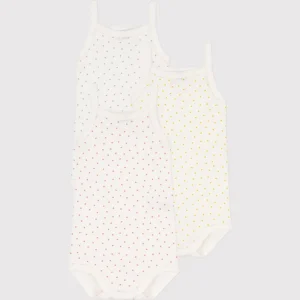 Confezione Da 3 Body A Cuori Con Spalline In Cotone