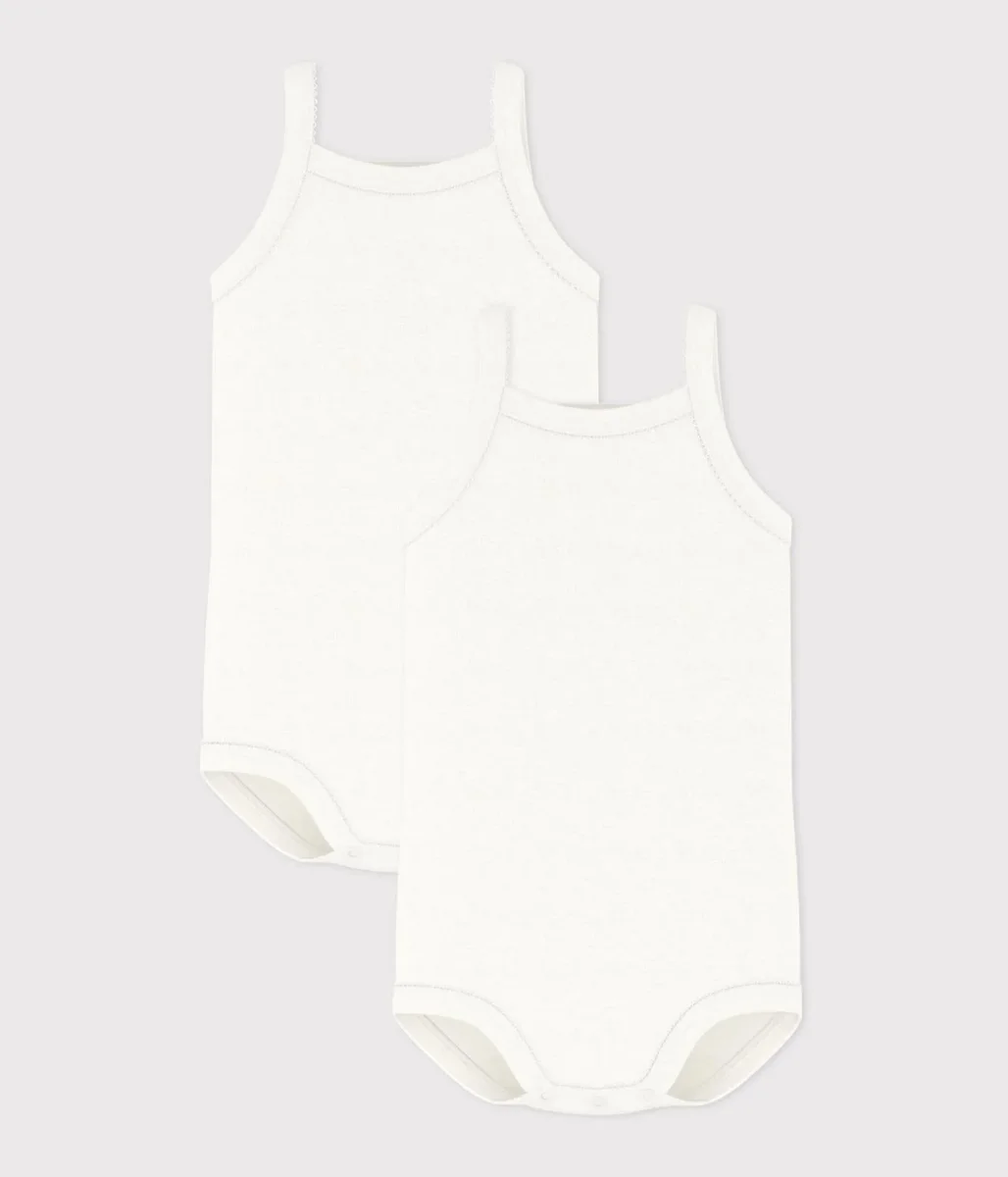 Confezione da 2 body con spalline bebè femmina