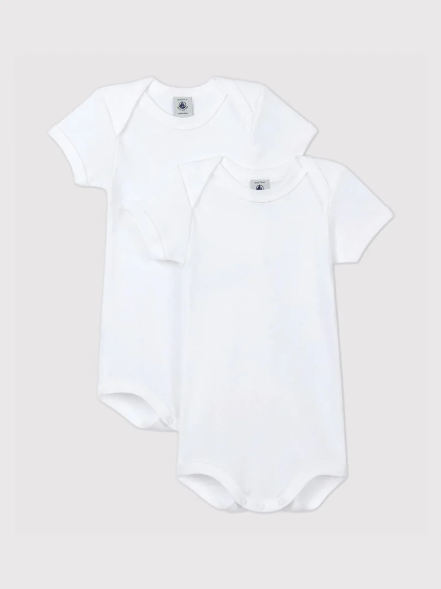 Confezione da 2 body manica corta bebè